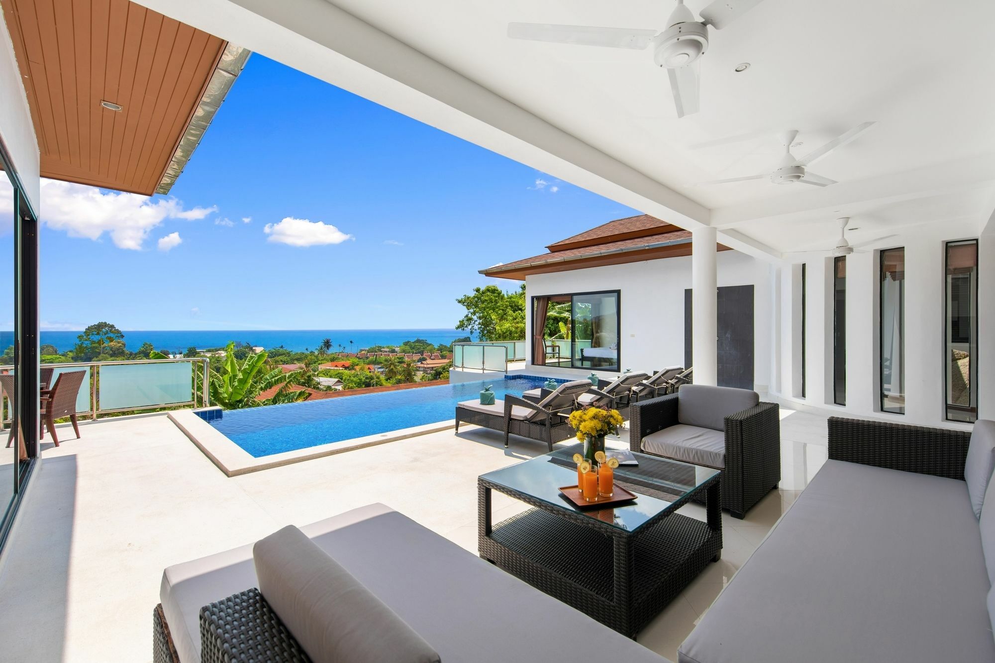 Sunny Banks - Modern Sea View 4 Bed Pool Villa Maret Extérieur photo